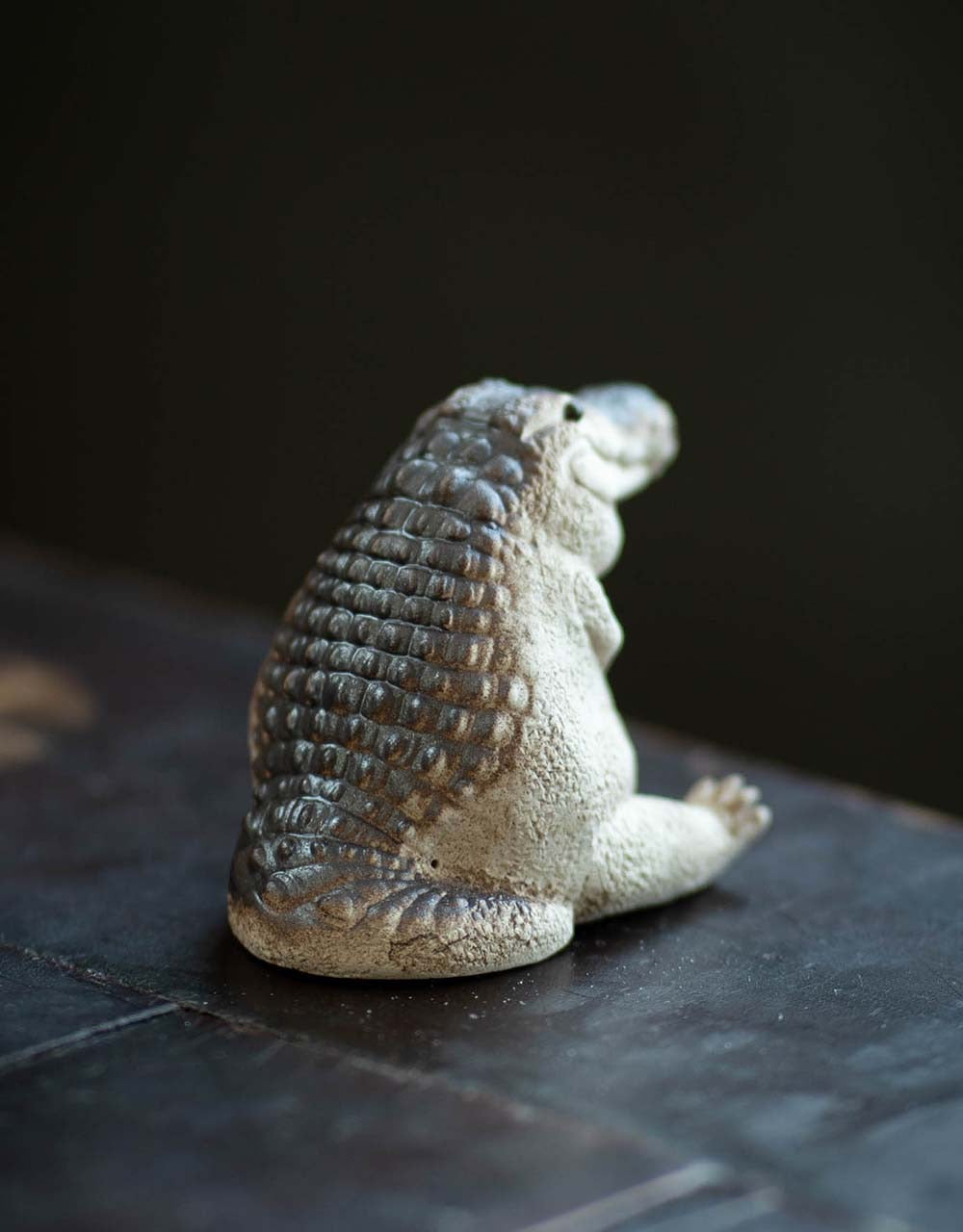 "A cute crocodile" sculpture