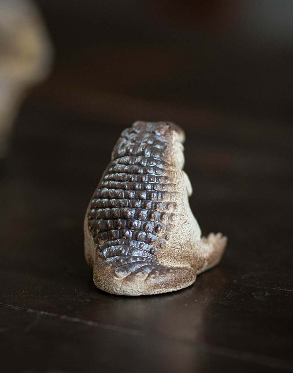 "A cute crocodile" sculpture
