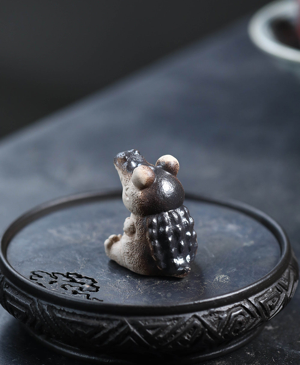 "Curious Baby Crocodile" Sculpture