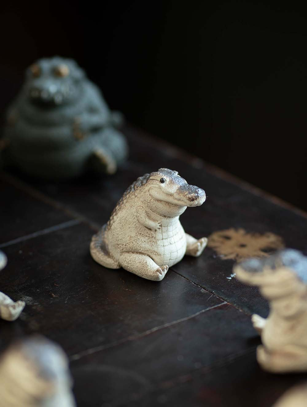 "A cute crocodile" sculpture