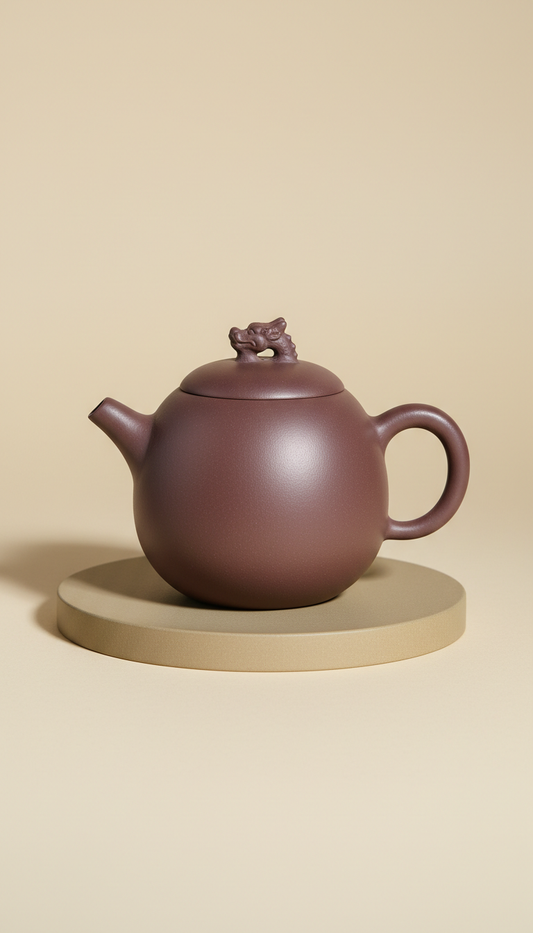 Classic Stone Scoop Shape Teapot