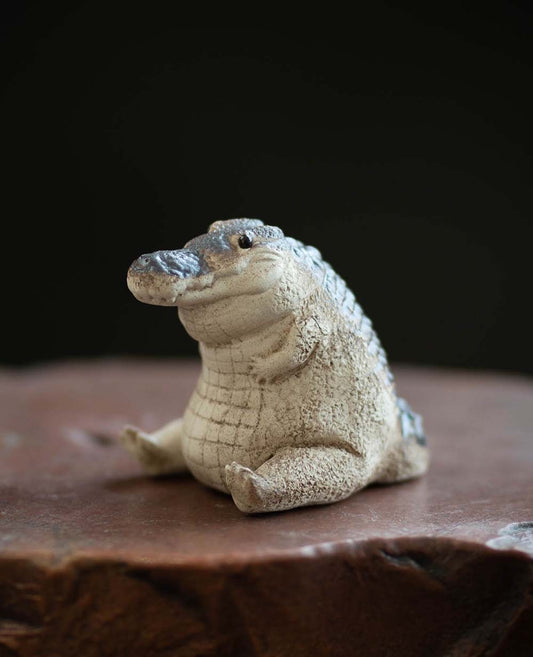 "A cute crocodile" sculpture