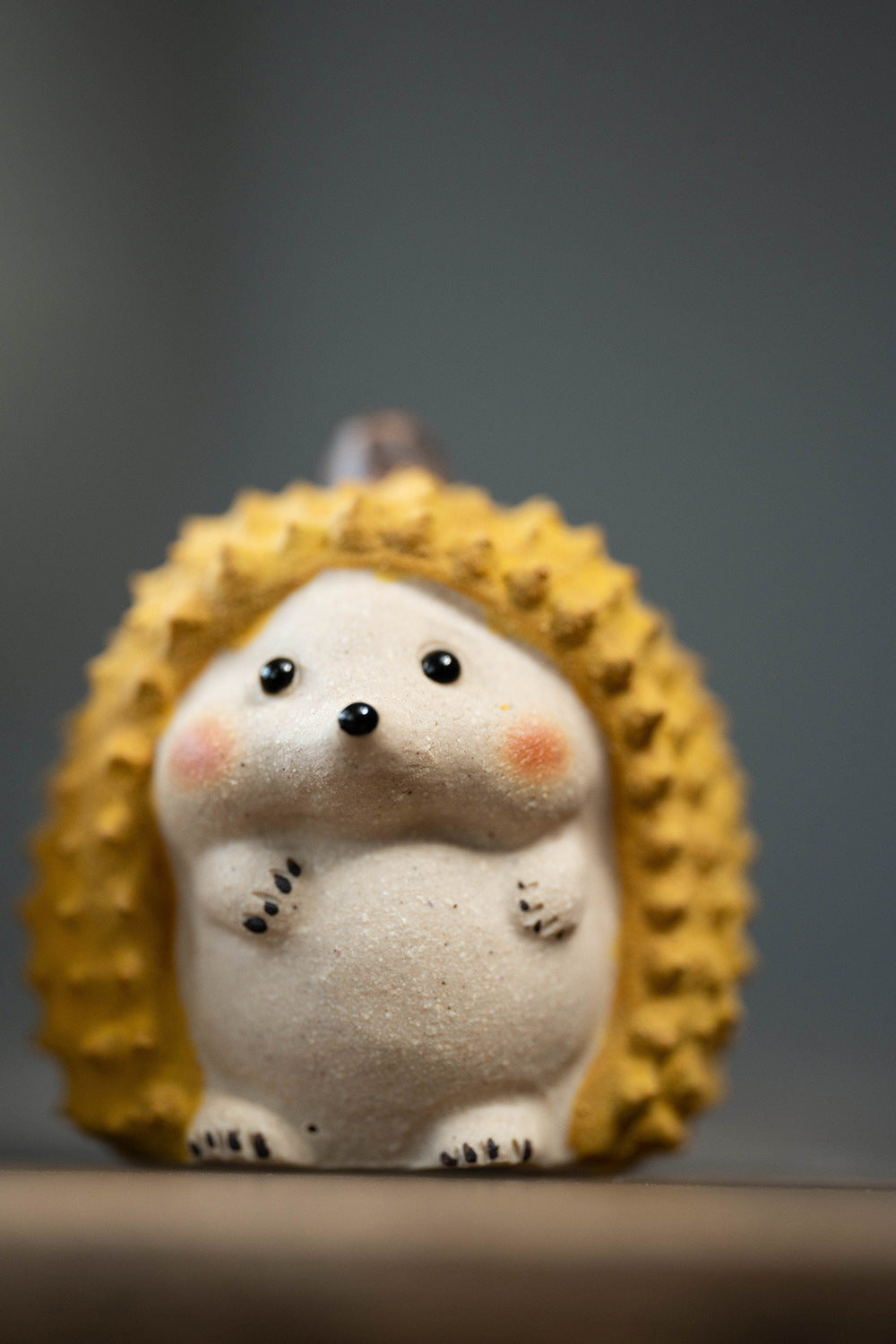 "Durian Cat and Durian Hedgehog” sculpture
