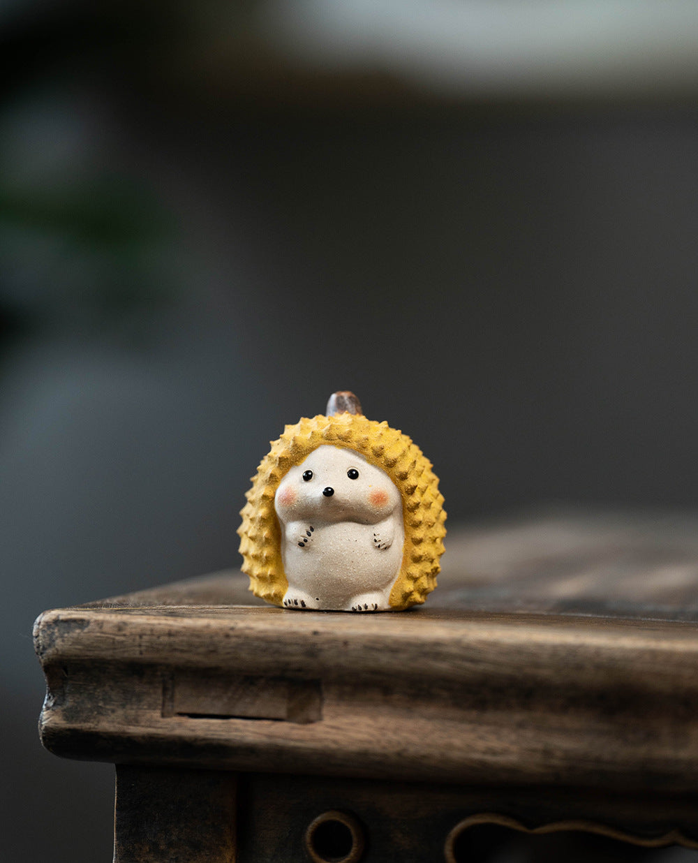 "Durian Cat and Durian Hedgehog” sculpture