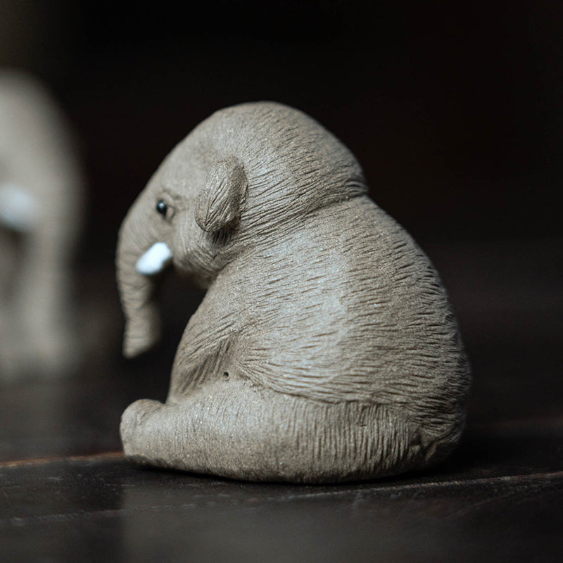 "A cute little elephant" sculpture